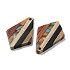 Resin & Walnut Wood Pendants RESI-XCP0002-16D-2