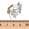 304 Stainless Steel Cuff Rings for Women RJEW-L133-03GP-02-3