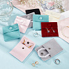 HOBBIESAY 12pcs 6 colors Square Velvet Jewelry Bags TP-HY0001-01-5