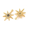 Brass Micro Pave Clear Cubic Zirconia Pendants X-KK-U017-10F-G-2