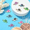 10Pcs 5 Colors Alloy Enamel Connector Charms ENAM-YW0003-43-5