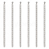 Titanium Steel Curb Chain Necklaces for Men Women NJEW-TAC0001-018-10