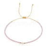 Adjustable Glass Seed Bead Braided Bead Bracelets for Women VT9382-35-1