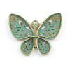 Butterfly Zinc Alloy Pendants PALLOY-R065-067-FF-2