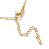 Fishtail Shape Brass Micro Pave Cubic Zirconia Pendant Necklaces NJEW-A015-08KCG-3