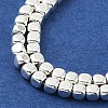 Electroplated Synthetic Non-Magnetic Hematite Beads Strands G-U003-07-3