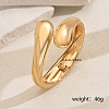 Elegant Teardrop Alloy Cuff Bangles WW3378-2-2