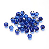 Faceted Round Ball Glass Cabochons X-GGLA-L008C-06-2
