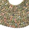 Natural Unakite Beads Strands G-A272-A01-11-5
