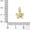 Brass with Rhinestone Charms KK-CBAD872-01G-08-3