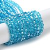 Electroplate Glass Bead Strands EGLA-R015-4mm-12-2