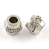 Tibetan Style Alloy European Large Hole Beads TIBEP-R304-099AS-LF-1