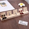 1-Slot Wooden Earring Display Card Stands EDIS-R027-01B-01-1