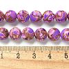 Dyed Synthetic Imperial Jasper Beads Strands G-C168-02F-5