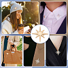 2Pcs Star Alloy Lapel Pins for Backpack Clothes JEWB-PH0001-74KCG-5