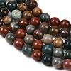 Natural New Ocean Jasper Bead Strands G-G954-01-8mm-01-5