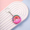 Rainbow Donut PVC Bag Keychain PW-WG14CEE-01-1