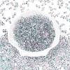 Spray Painted Glass Seed Beads SEED-T007-08G-1