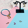 18Pcs 9 Style 201 Stainless Steel Pendants STAS-BT0001-10-6