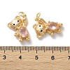 Brass Micro Pave Cubic Zirconia Pendants KK-C079-10G-3