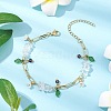 Natural Quartz Crystal Chip Beaded Bracelets BJEW-JB11433-1