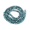 Transparent Electroplate Glass Beads Strands LS-EGLA-Q131-01A-03-2