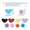  Jewelry 80Pcs 16 Style Polyester Computerized Embroidery Cloth Iron on/Sew on Patches DIY-PJ0001-25-3