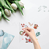 8Pcs 4 Style Waterproof PVC Electrostatic Wall Stickers DIY-WH0311-028-3