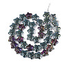 Electroplate Transparent Glass Beads Strands EGLA-N020-02F-2