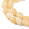 Natural Yellow Jade Beads Strands G-G146-A20-01-4