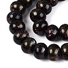 Opaque Baking Paint Glass Beads Strands GLAA-Q110-03A-17-3