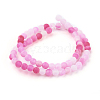 Natural Crackle Agate Beads Strands G-G055-6mm-1-2