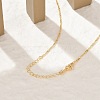 Brass Singapore Chain Necklaces for Women NJEW-Q020-01G-5