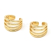 Rack Plating Brass Splite Cuff Earrings EJEW-L261-013G-1