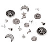 50Pcs 5 Styles Alloy River Studs FIND-TA0009-59-3