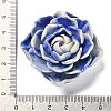 Synthetic Shell Dyed Carved Flower Connector Charms SHEL-D081-01C-5