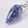 Natural Blue Spot Jasper Keychain KEYC-P041-B011-3