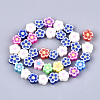 Handmade Polymer Clay Beads Strands X-CLAY-S092-25-2