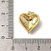 Brass Micro Pave Clear Cubic Zirconia Enamel Pendants KK-M297-18G-3