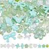150Pcs Opaque & Transparent Acrylic Beads MACR-SP0002-18C-1