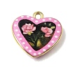 Printed Brass Pendants KK-CBAE379-02G-C-1