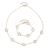 Brass Cable Chains Necklace and Bracelet Sets SJEW-JS01312-3