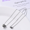 304 Stainless Steel Cable Chain Necklace NJEW-S420-008B-P-5