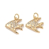 Ocean Style Brass Micro Pave Cubic Zirconia Pendants KK-A280-01C-G-1