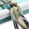 Natural Flower Amazonite Beads Strands G-P528-H03-01-2