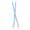 Twisted Nylon Cord Silder Bracelets DIY-B066-03G-10-1