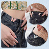 7 Pairs 7 Colors Butterfly Shape Alloy Enamel Adjustable Jean Button Pins FIND-TA0008-80-8