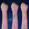 20 Sheets Luminous Water Proof Removable Temporary Tattoos Stickers AJEW-SP0002-81A-7