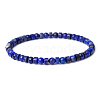 Natural Lapis Lazuli Beads Stretch Bracelets for Women Men PW-WG6A9BA-13-1