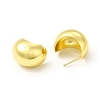 Rack Plating Brass Chubby Stud Earrings for Women EJEW-H091-39G-2